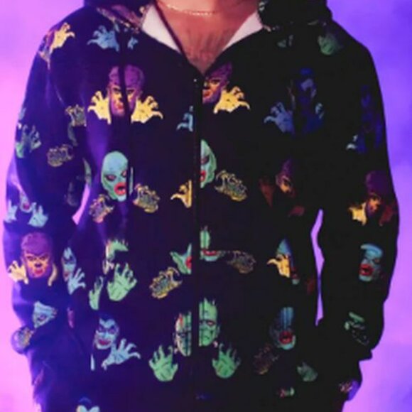 Universal Monsters x Cakeworthy Hoodie Hooded Jacket Sz Small Unisex RARE NIP